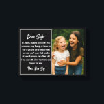 Best Sister Script Photo Collage Canvas Print<br><div class="desc">Celebrate your unbreakable bond with this elegant Best Sister script photo collage canvas print. Featuring your favourite photos and the heartfelt “Best Sister” script, this personalized wall art is the perfect way to say "I love you" in a meaningful and lasting way. Add your names, dates, or a special message...</div>