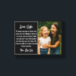 Best Sister Script Photo Collage Canvas Print<br><div class="desc">Celebrate your unbreakable bond with this elegant Best Sister script photo collage canvas print. Featuring your favourite photos and the heartfelt “Best Sister” script, this personalized wall art is the perfect way to say "I love you" in a meaningful and lasting way. Add your names, dates, or a special message...</div>