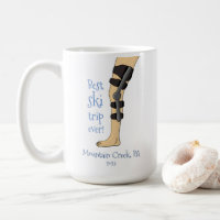 Best Ski Trip Ever Funny knee brace