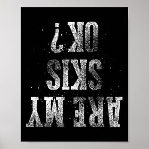 Best Skiing Kids Ski Gift Cute Skier Men Women Boy Poster