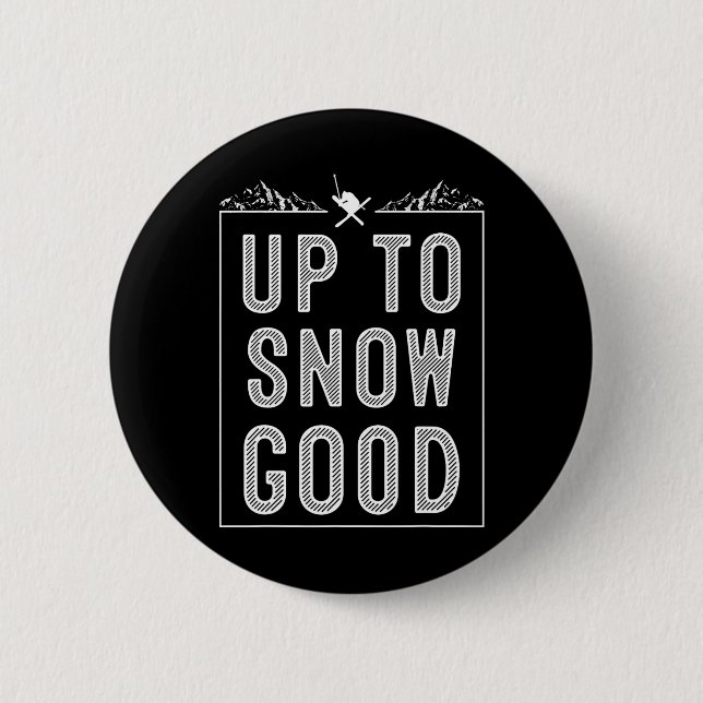 Best Snowboard Skiing Ride Gift Cute Skiers Men Wo 2 Inch Round Button (Front)