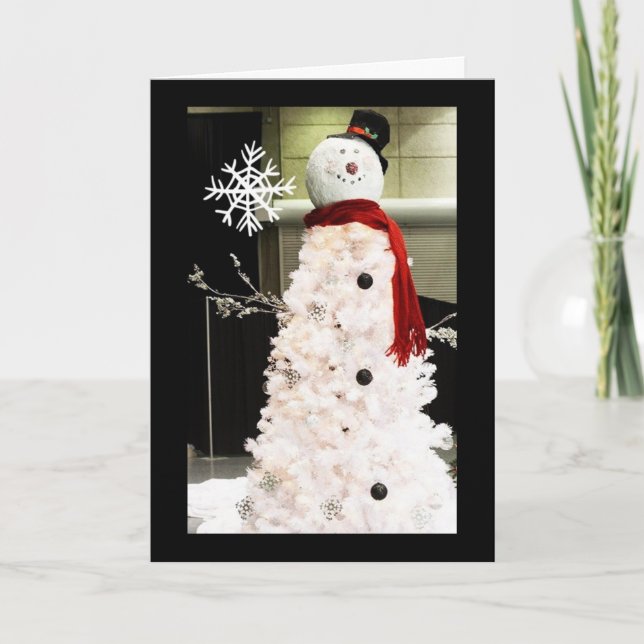 BEST SNOWMAN SAYS "I LOVE YOU" HOLIDAY CARD (Front)