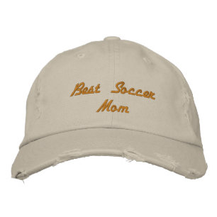 Best Soccer Mom Distressed Baseball Cap