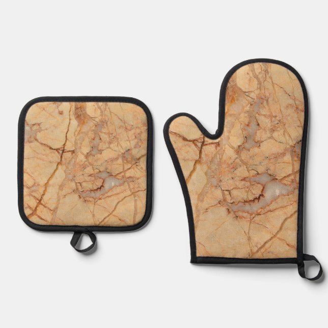 Best Solid Colour Silver Quilted Heat Protection  Oven Mitt & Pot Holder Set (Front)