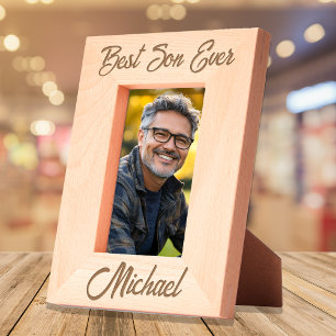 Best Son Ever Personalized  Etched Frames