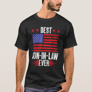 Best Son-In-Law Ever US Flag Vintage T-Shirt