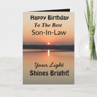 Best Son-In-Law Light Shines Bright Birthday