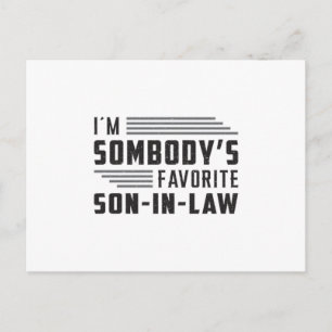Best Son In Law Son Proud Awesome Funny Gift Postcard