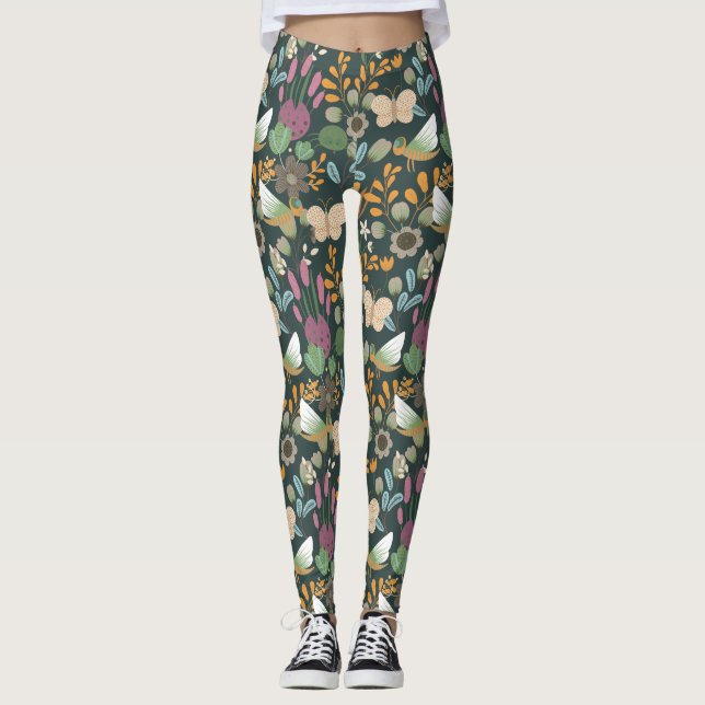 Best Spring Pattern Leggings (Front)
