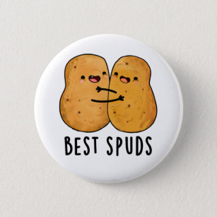Best Spuds Funny Best Buddies Potato Pun 2 Inch Round Button