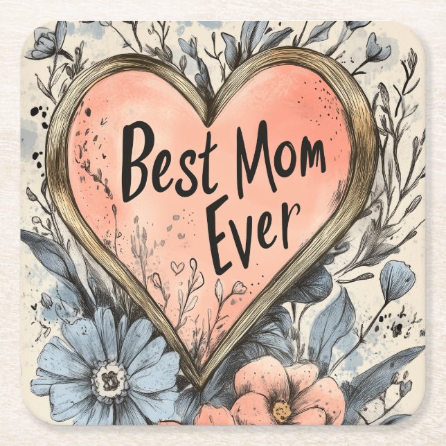 best square paper coaster (Front)