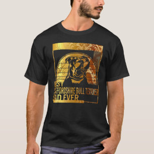 Best Staffordshire Bull Terrier Dad Ever dog dad T-Shirt