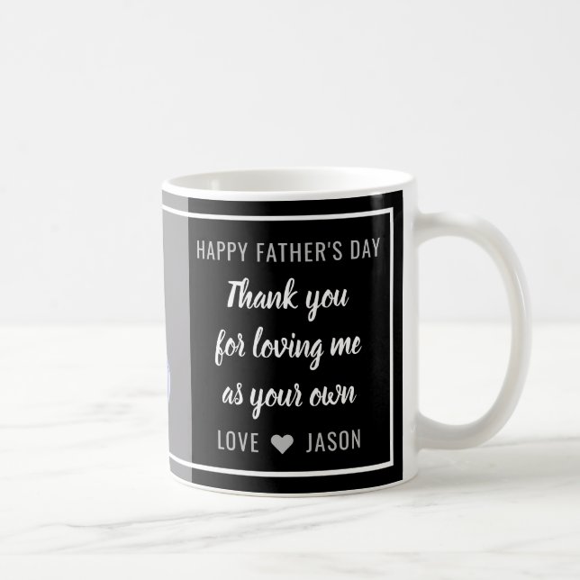 Best Step Dad Happy Father's Day Photo Coffee Mug (Right)