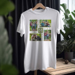 Best Stepdad Ever 4 Photo T-Shirt<br><div class="desc">Best Stepdad Ever personalized t-shirt - perfect for father's day or dad's birthday. The photo template is set up for you to create your own unique photo collage with 4 of your favourite family pictures. The photos are divided with the wording "best step dad ever" and you can also add...</div>