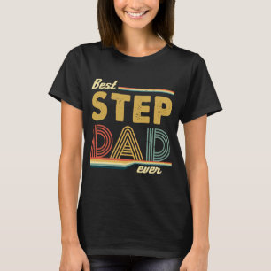 Best StepDad Ever Men Vintage Retro Decoration Bon T-Shirt