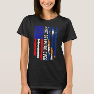 Best Stepdad Ever Us Marshall Islands Flag Father' T-Shirt