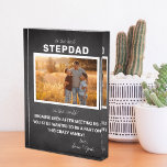Best Stepdad | Father's Day Photo Block<br><div class="desc">A father is someone who cares and helps and loves even if you're not his own. Share your gratitude on father's day with our personalized Step-Dad Photo Block. Add your custom wording to this design by using the "Edit this design template" boxes on the right hand side of the item,...</div>