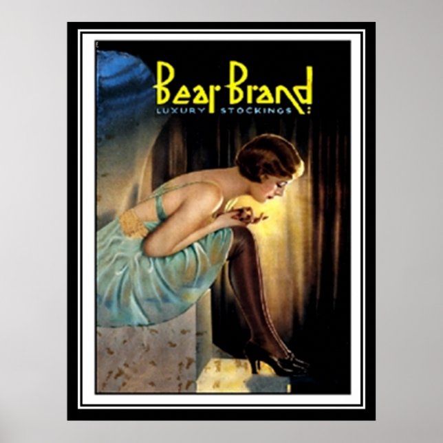 Best Stockings Advertising Art Deco print (Front)