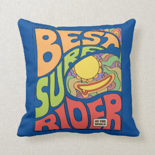 Best Surf Ever Poster Throw Pillow