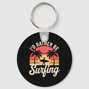 Best Surfing Art For Men Women Surfer Surf Surfboa Keychain