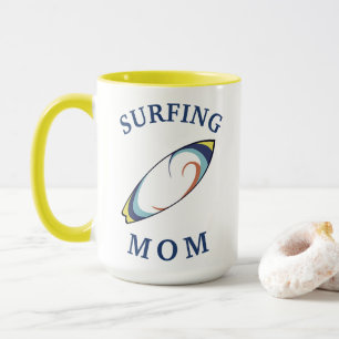 Best "SURFING MOM" Ever!  Mother's Day Mug