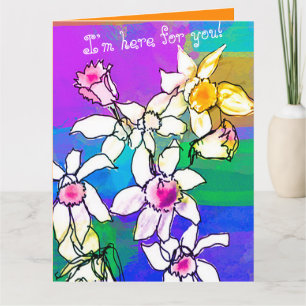 Best Sympathy/Support Floral Greeting  Card