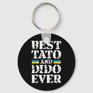 Best Tato And Dido Ever Ukraine Fathers Day Proud Keychain