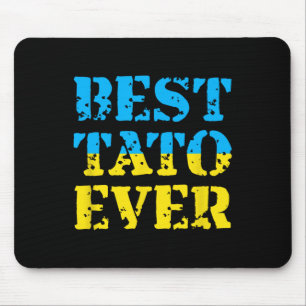 Best Tato Ever Ukraine Fathers Day Ukrainian Dad G Mouse Pad