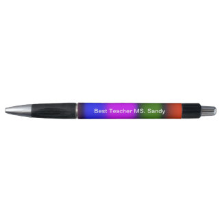 Best Teacher Add Name Blue, Purple, Green, Orange Pen