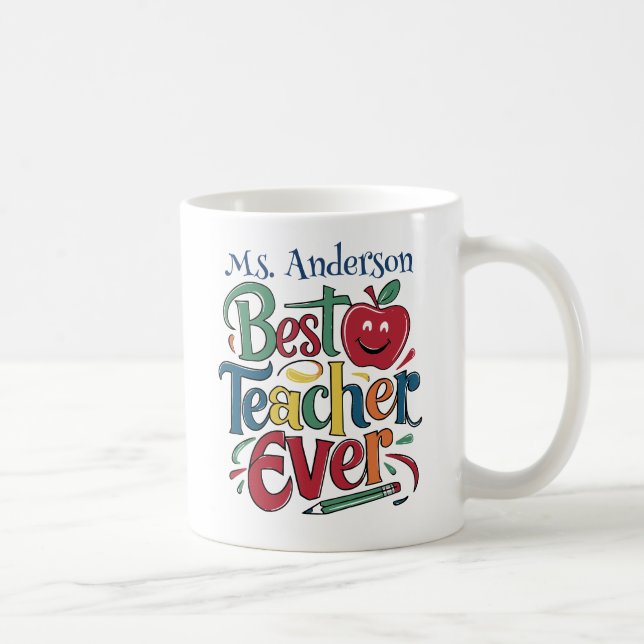 Best Teacher Appreciation Gift Mug (Right)