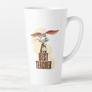 Best Teacher Bunny Rabbit Classroom Humour Latte Mug