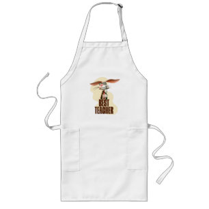 Best Teacher Bunny Rabbit Classroom Humour Long Apron