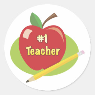 Best Teacher Classic Round Sticker