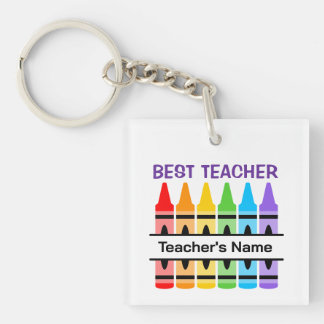 Best Teacher, Classroom Personalized School Gift Keychain