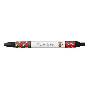Best Teacher Custom Apple Coloured Pen