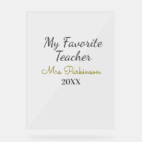 Best teacher ever add name date year simple school