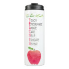 Best Teacher Ever Apple Watercolor Personalized