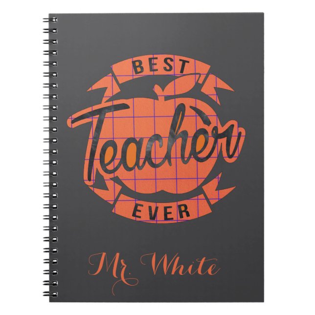 Best teacher ever Customized Photo Notebook  (Front)