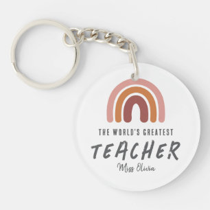 Best Teacher Ever Gift Keychain