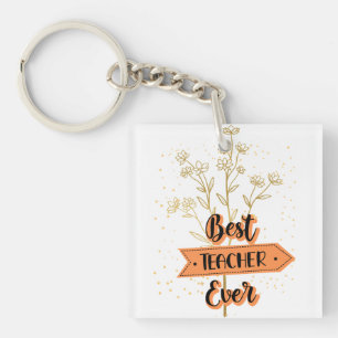 Best Teacher Ever Keychain