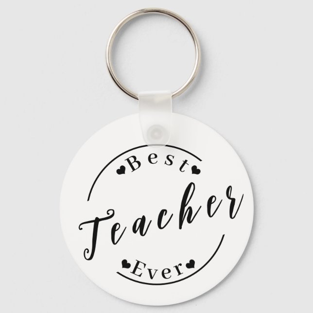Best Teacher ever Keychain (Front)