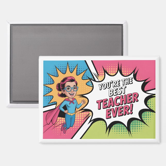 Best Teacher Ever Magnet (Front/Back)