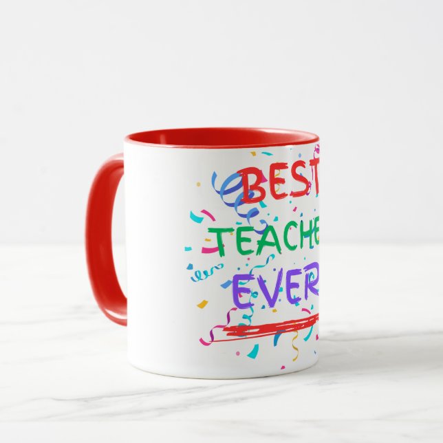 Best Teacher Ever Mug (Front Left)