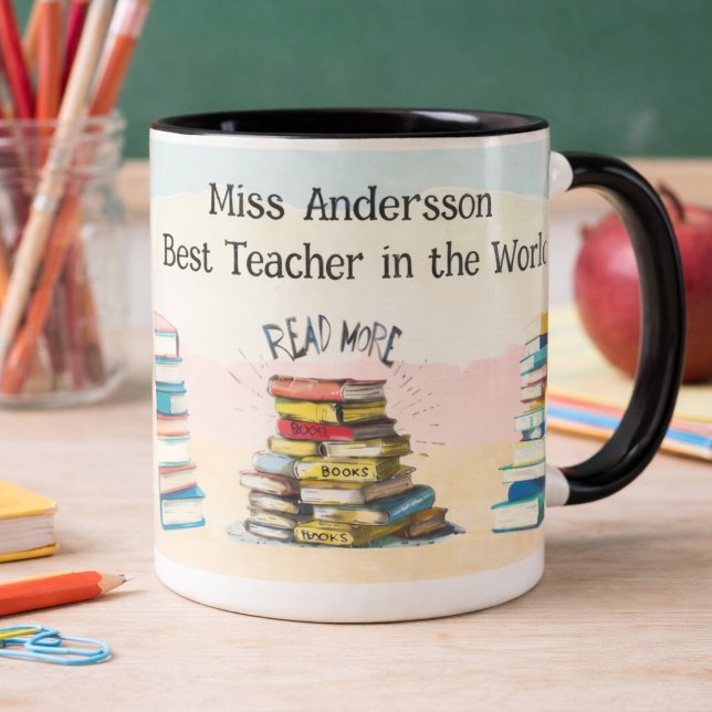 Best Teacher Ever Mug Personalized Gift (Creator Uploaded)