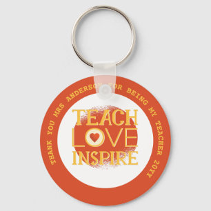 BEST TEACHER EVER Personalized Gifts Under $4 Keychain