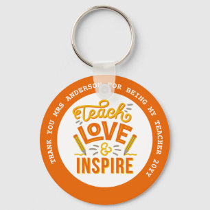 BEST TEACHER EVER Personalized Gifts Under $4 Keychain