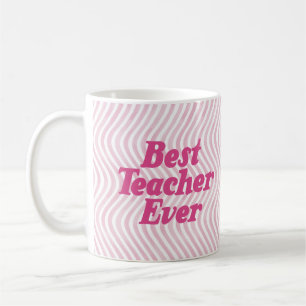 Best Teacher Ever Pink Mug