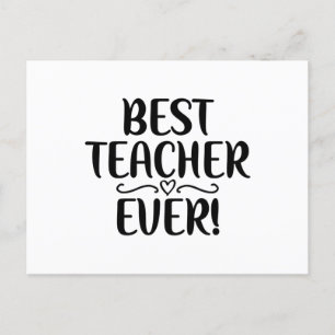 Best Teacher Ever Postcard