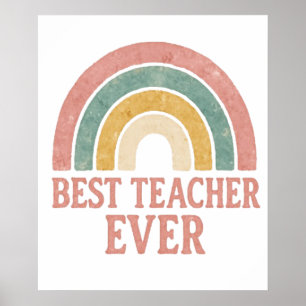 best teacher ever poster
