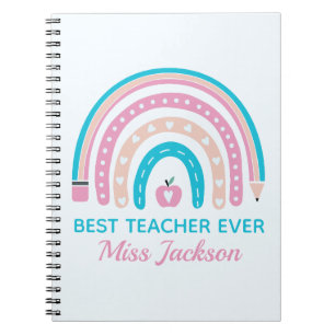 Best Teacher Ever  - Teacher Appreciation Gift Notebook